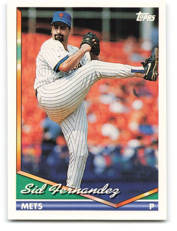 1994 Topps #615 Sid Fernandez VG New York Mets 
