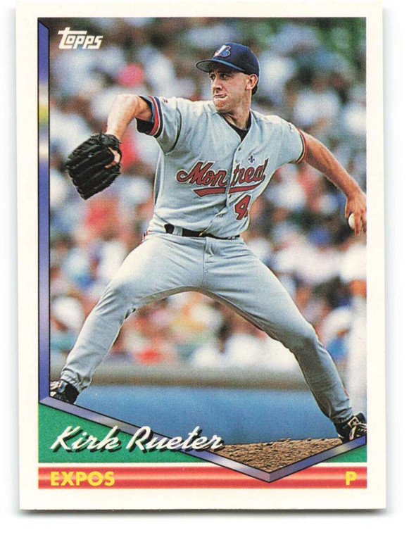 1994 Topps #628 Kirk Rueter VG Montreal Expos 