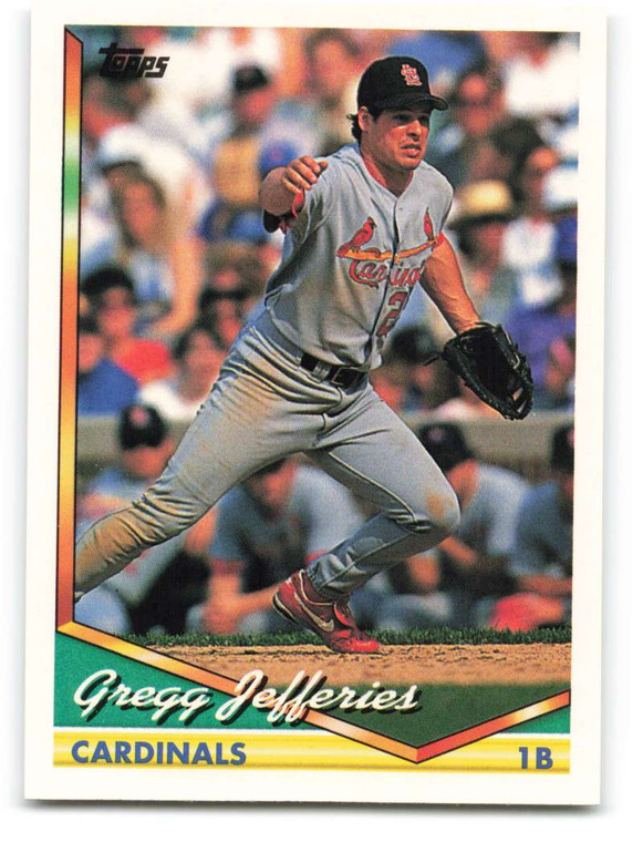 1994 Topps #660 Gregg Jefferies VG St. Louis Cardinals 