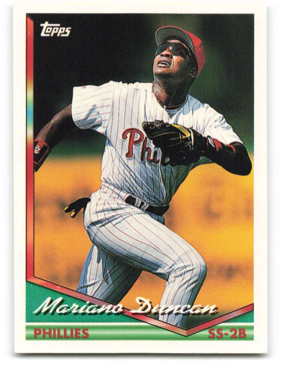 1994 Topps #663 Mariano Duncan VG Philadelphia Phillies 