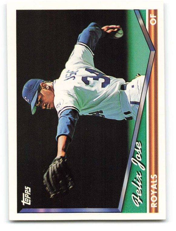 1994 Topps #672 Felix Jose VG Kansas City Royals 