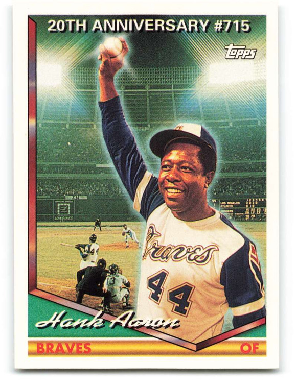 1994 Topps #715 Hank Aaron HR VG Atlanta Braves 
