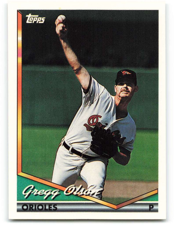 1994 Topps #723 Gregg Olson VG Baltimore Orioles 