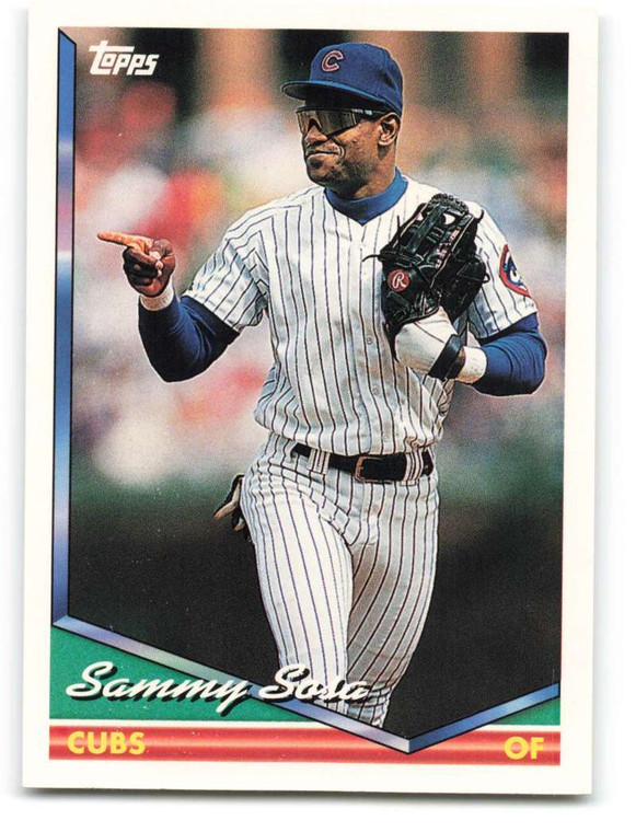 1994 Topps #725 Sammy Sosa VG Chicago Cubs 