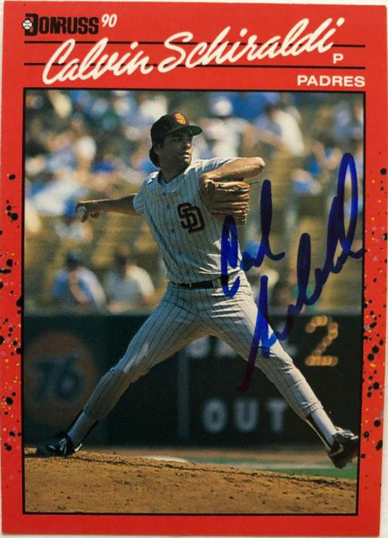 Calvin Schiraldi Autographed 1990 Donruss #672