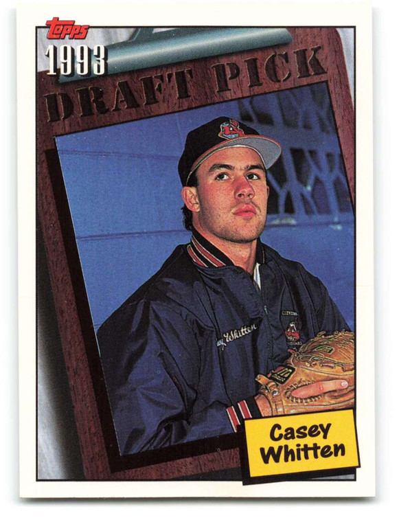 1994 Topps #756 Casey Whitten VG RC Rookie Cleveland Indians 