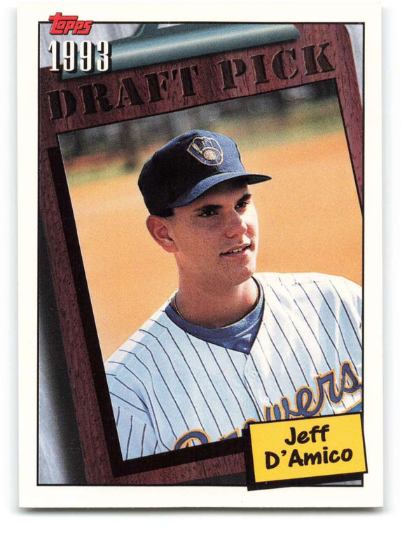 1994 Topps #759 Jeff D'Amico VG RC Rookie Milwaukee Brewers 