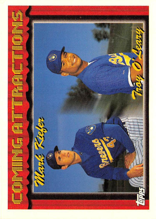 1994 Topps #770 Mark Kiefer/Troy O'Leary VG Milwaukee Brewers 