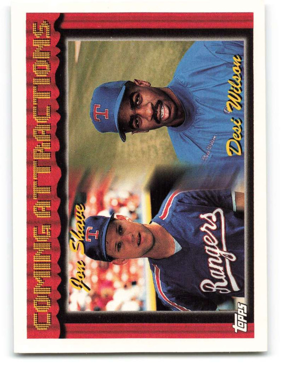 1994 Topps #775 Jon Shave/Desi Wilson VG Texas Rangers 