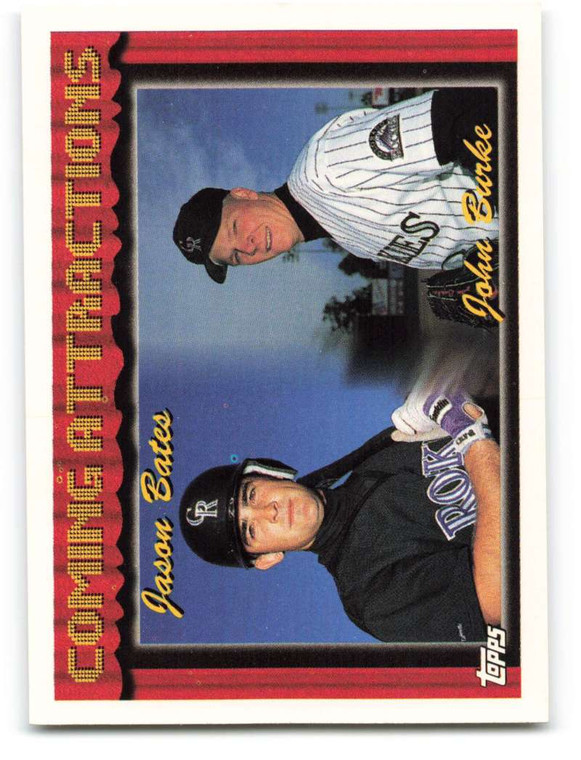 1994 Topps #780 Jason Bates/John Burke VG Colorado Rockies 