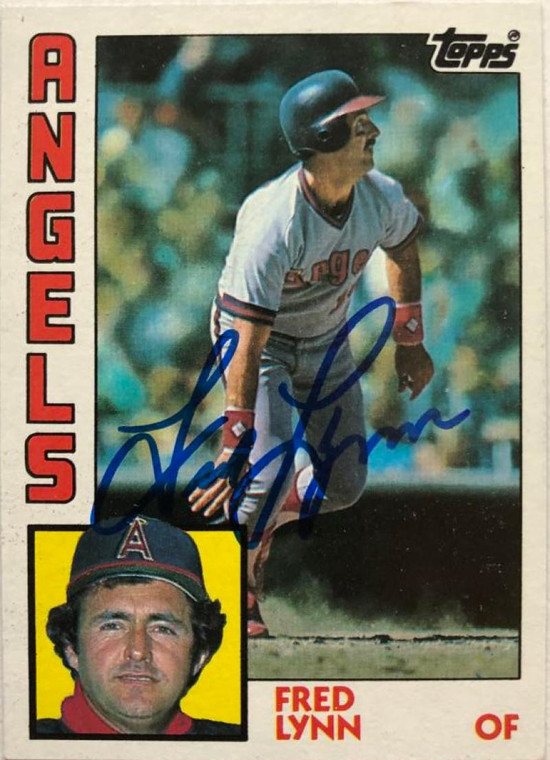 SOLD 7031 Fred Lynn Autographed 1984 Topps #680