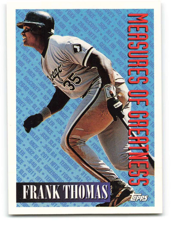 1994 Topps #601 Frank Thoma MOG VG Chicago White Sox 