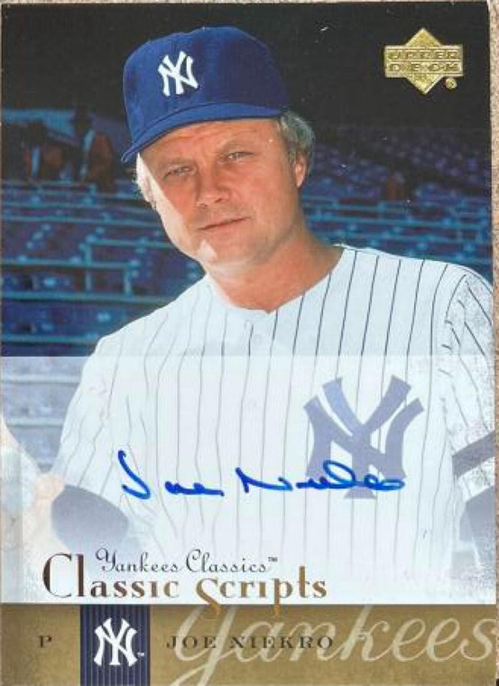 Joe Niekro Autographed 2004 Yankees Classics Classic Scripts #AU-37