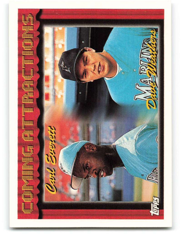 1994 Topps #781 Carl Everett/Dave Weathers VG Florida Marlins 