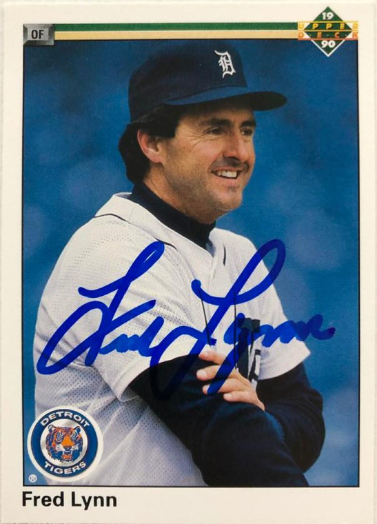 Fred Lynn Autographed 1990 Upper Deck #247