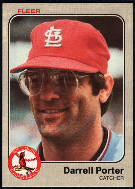 1983 Fleer #18 Darrell Porter VG St. Louis Cardinals 