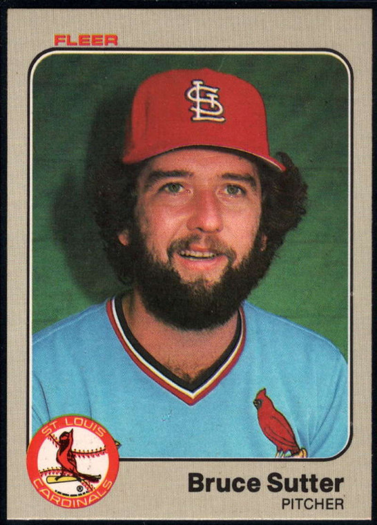 1983 Fleer #24 Bruce Sutter VG St. Louis Cardinals 