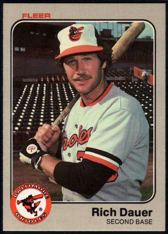 1983 Fleer #57 Rich Dauer VG Baltimore Orioles 