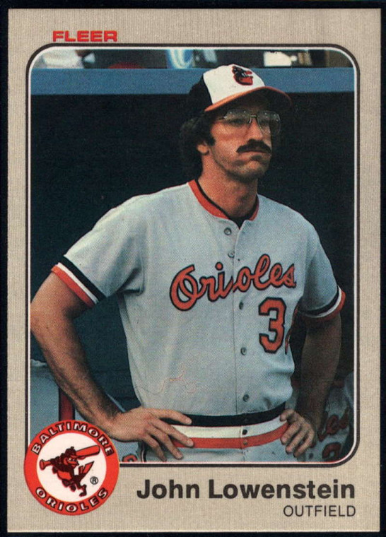 1983 Fleer #63 John Lowenstein VG Baltimore Orioles 