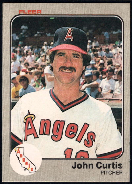 1983 Fleer #84 John Curtis VG California Angels 