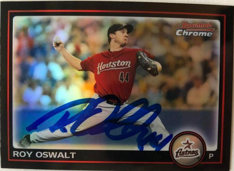 Roy Oswalt Autographed 2010 Bowman Chrome #134