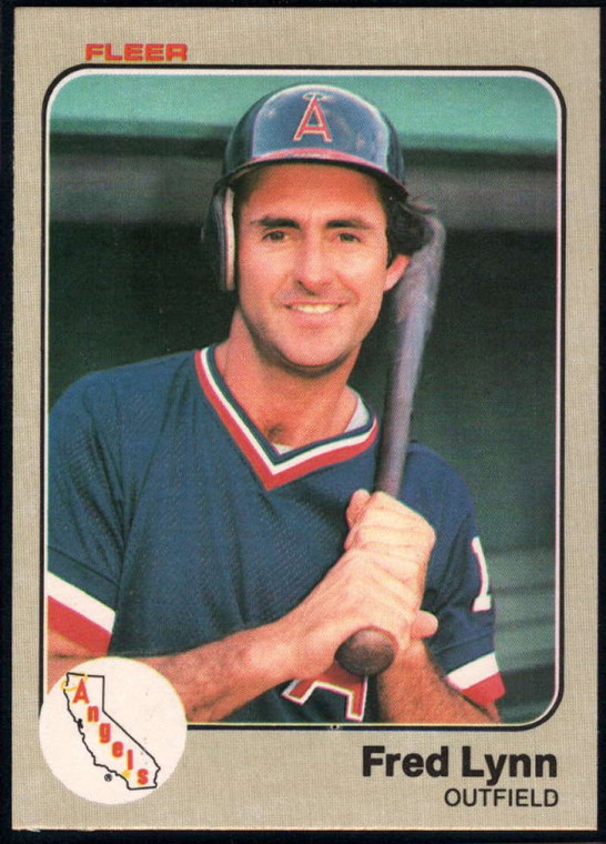 1983 Fleer #97 Fred Lynn VG California Angels 