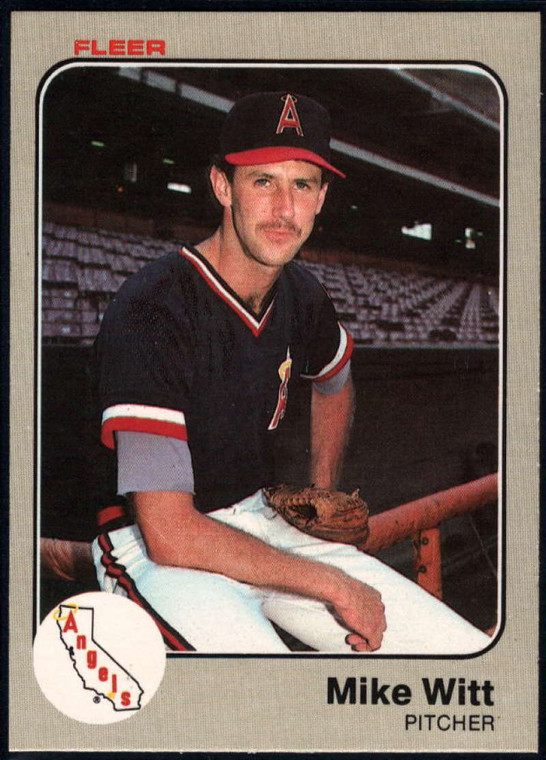 1983 Fleer #102 Mike Witt VG California Angels 