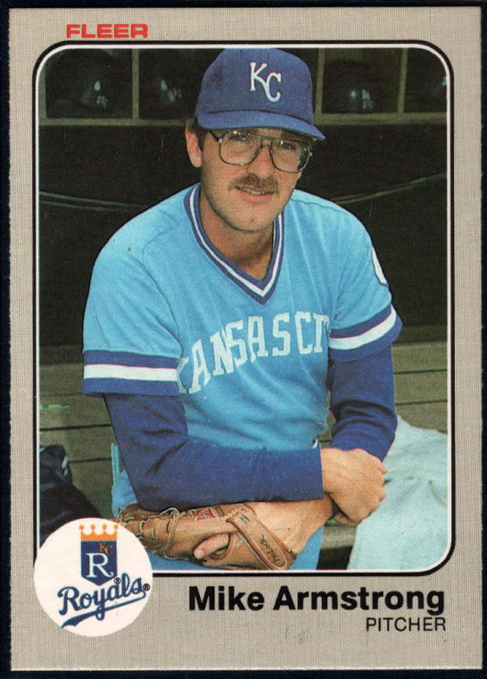 1983 Fleer #105 Mike Armstrong VG Kansas City Royals 