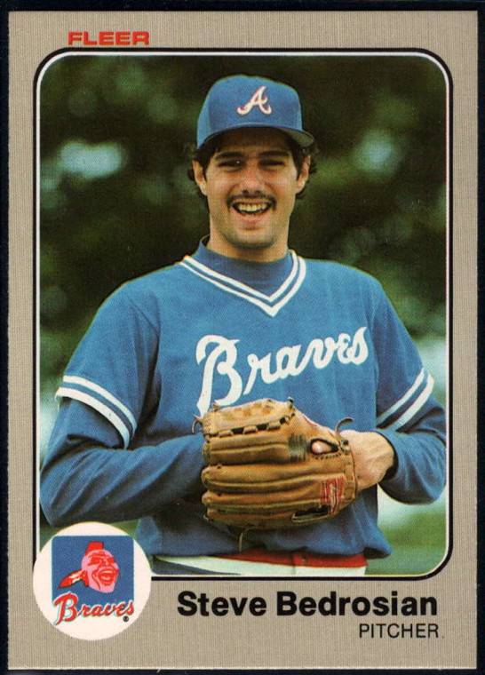 1983 Fleer #129 Steve Bedrosian UER VG Atlanta Braves 
