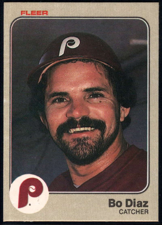 1983 Fleer #160 Bo Diaz VG Philadelphia Phillies 
