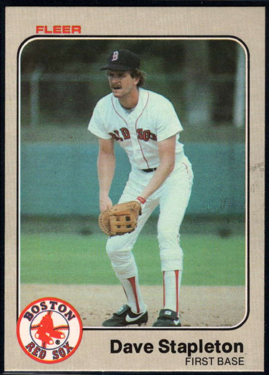 1983 Fleer #196 Dave Stapleton VG Boston Red Sox 