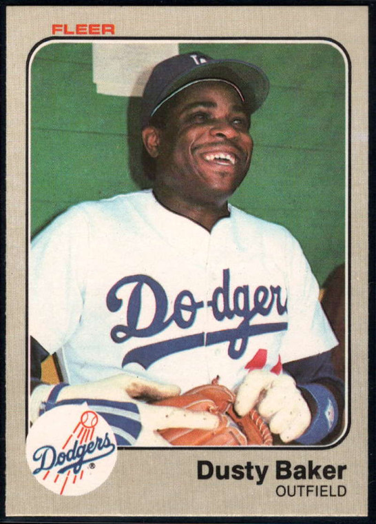 1983 Fleer #201 Dusty Baker VG Los Angeles Dodgers 