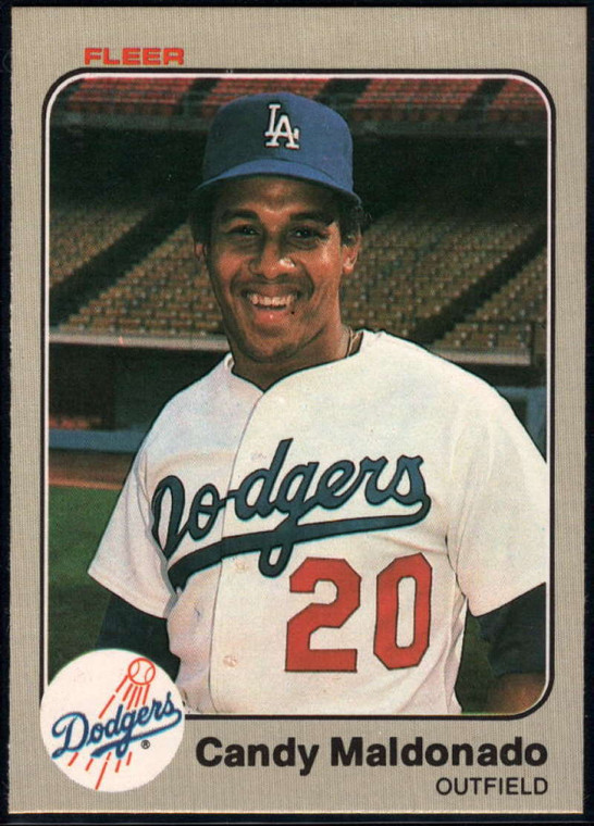 1983 Fleer #212 Candy Maldonado VG RC Rookie Los Angeles Dodgers 