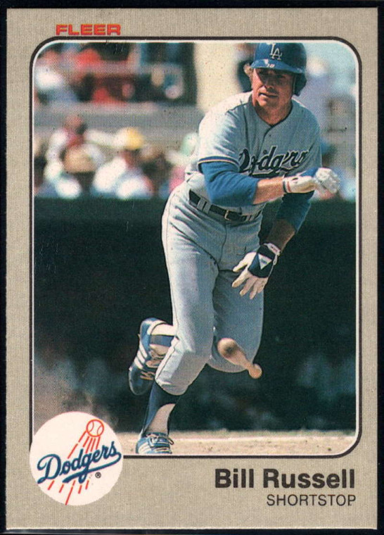 1983 Fleer #219 Bill Russell VG Los Angeles Dodgers 