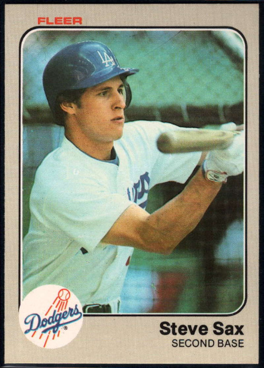 1983 Fleer #220 Steve Sax VG Los Angeles Dodgers 