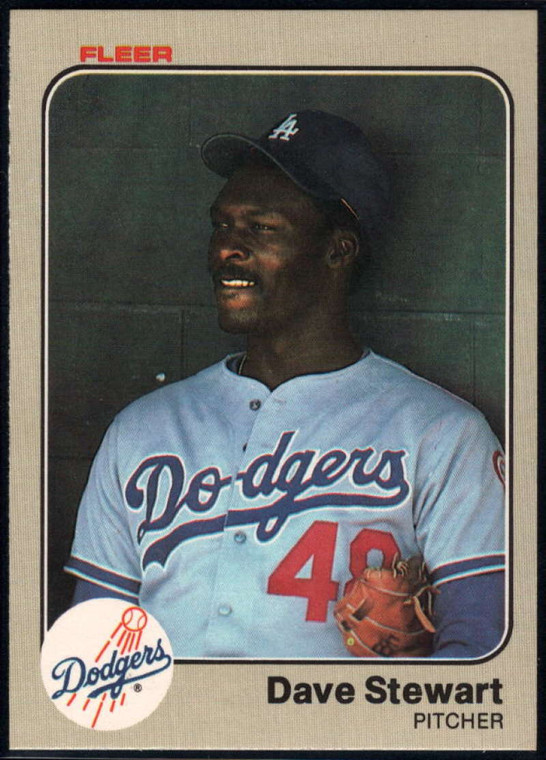 1983 Fleer #222 Dave Stewart VG Los Angeles Dodgers 