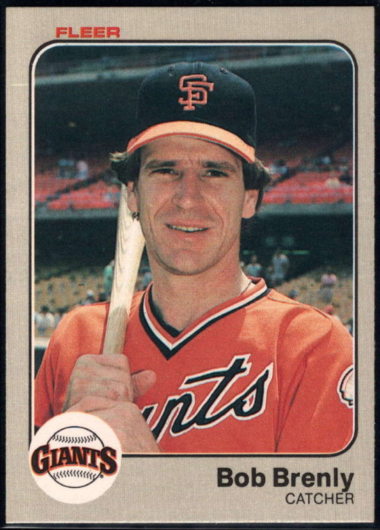 1983 Fleer #255 Bob Brenly VG San Francisco Giants 