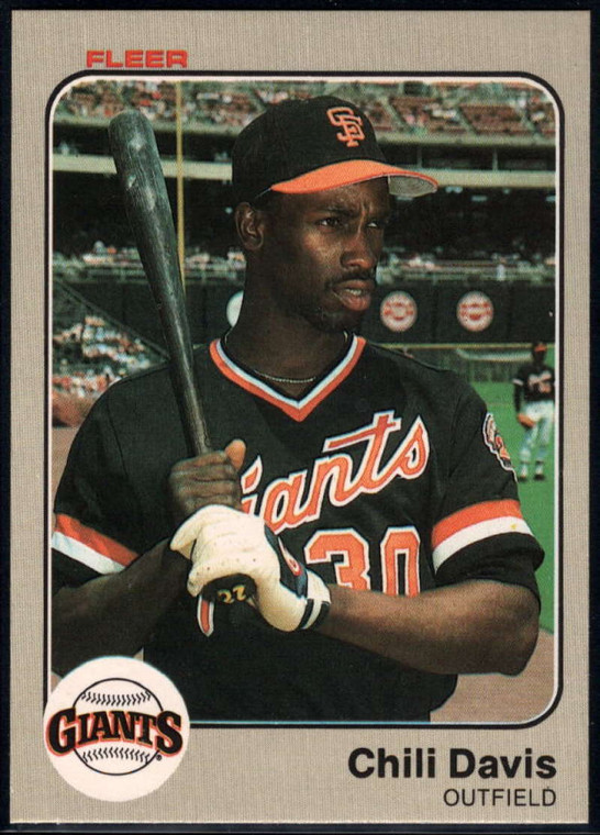 1983 Fleer #257 Chili Davis VG San Francisco Giants 