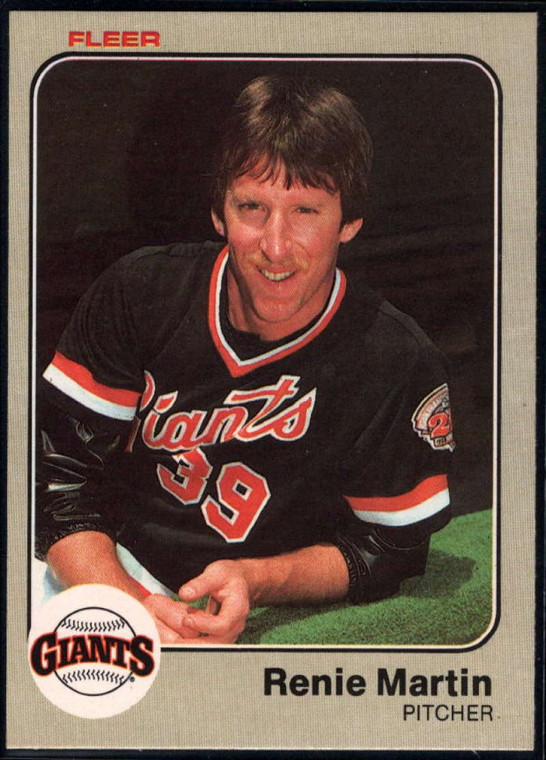 1983 Fleer #267 Renie Martin VG San Francisco Giants 