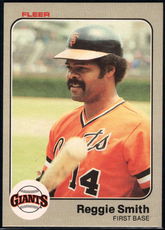 1983 Fleer #272 Reggie Smith VG San Francisco Giants 