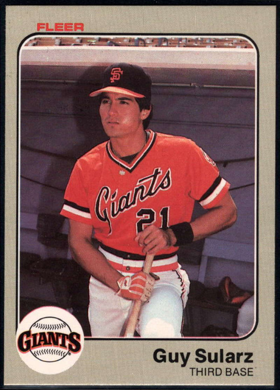 1983 Fleer #273 Guy Sularz VG San Francisco Giants 