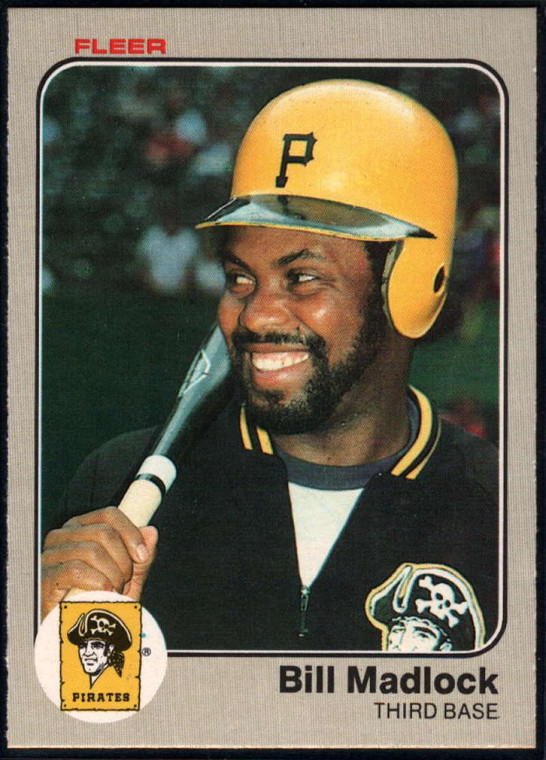 1983 Fleer #309 Bill Madlock VG Pittsburgh Pirates 