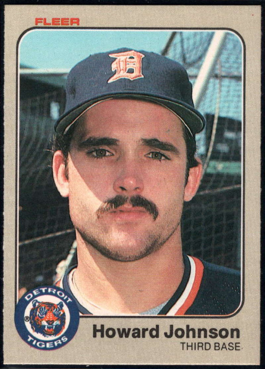 1983 Fleer #332 Howard Johnson VG RC Rookie Detroit Tigers 