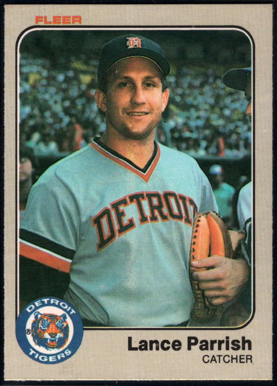 1983 Fleer #337 Lance Parrish VG Detroit Tigers 