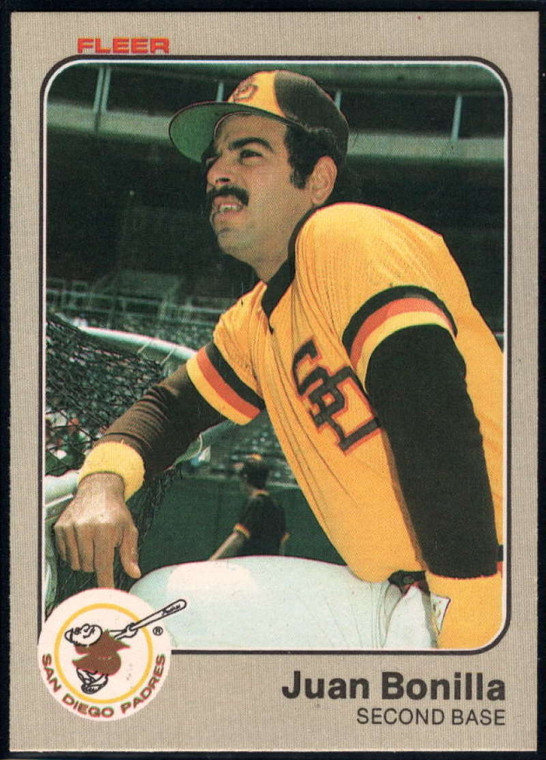 1983 Fleer #353 Juan Bonilla VG San Diego Padres 