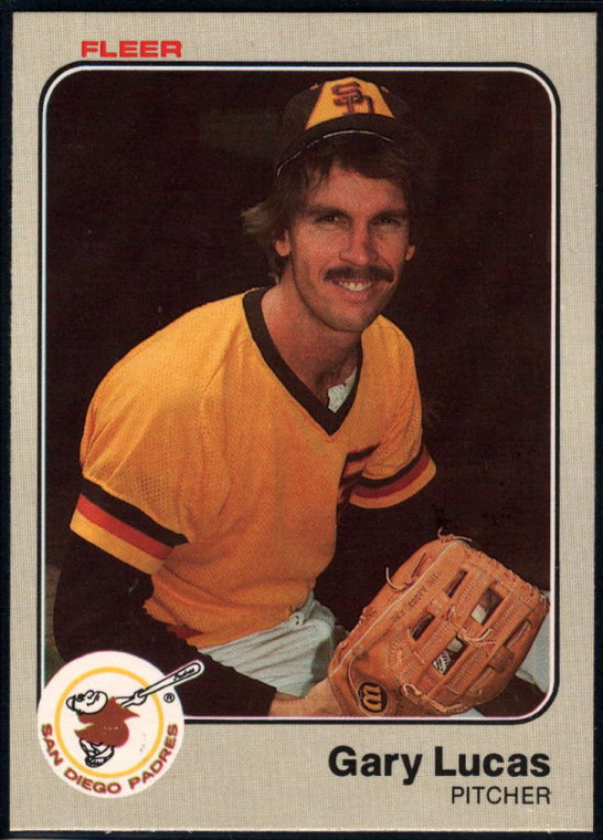 1983 Fleer #366 Gary Lucas VG San Diego Padres 