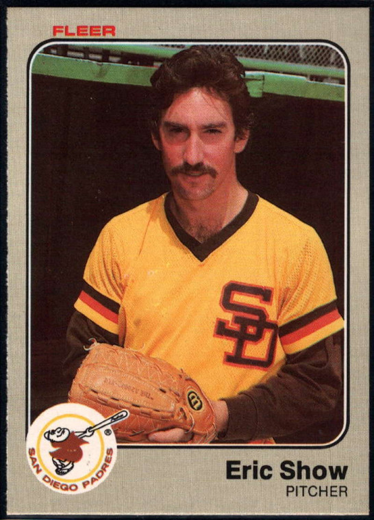 1983 Fleer #372 Eric Show VG RC Rookie San Diego Padres 