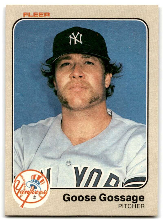 1983 Fleer #381 Rich Gossage VG New York Yankees 