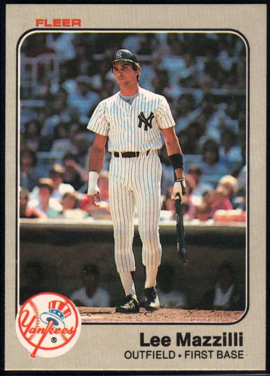 1983 Fleer #387 Lee Mazzilli VG New York Yankees 