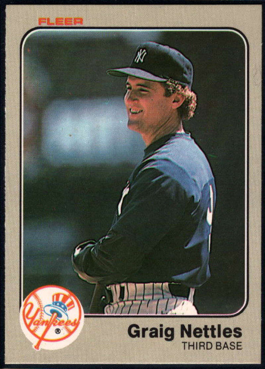 1983 Fleer #391 Graig Nettles VG New York Yankees 